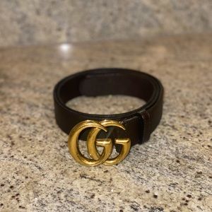 Gucci Wide Leather Belt